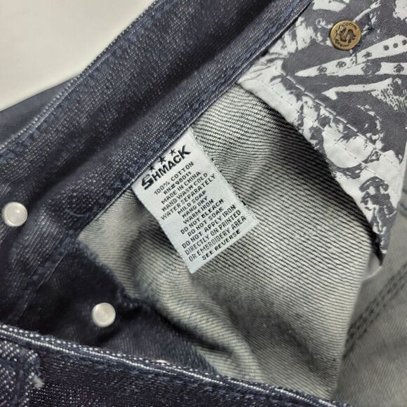 Vintage Y2K Shmack Baggy Wide Leg Jeans Mens 38x33 JNCO Southpole Skater Grunge - Picture 8 of 12